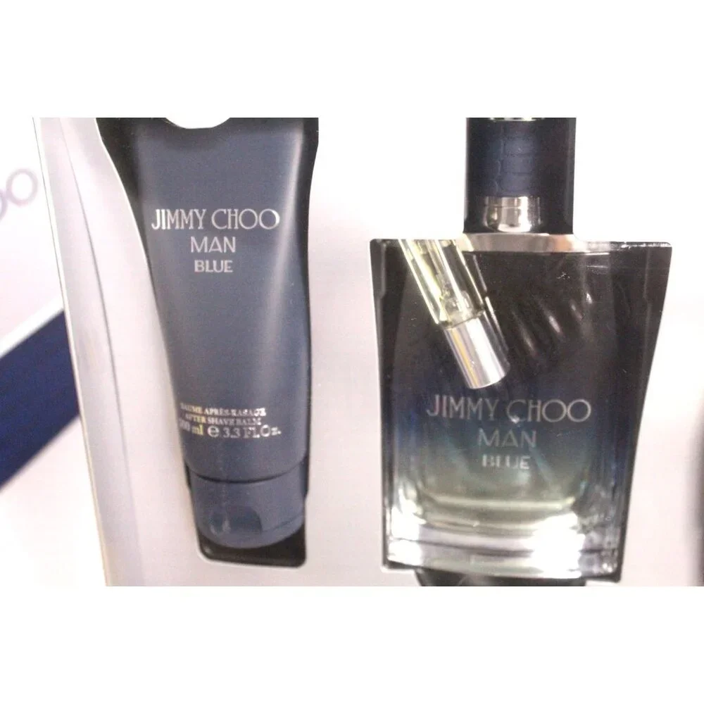 Jimmy Choo Man Blue Interparfum 4 Piece Set Spray x 2, After Shave, Gel Unopened